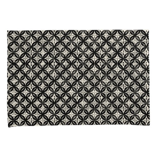 Black and Beige Pillowcase Kussensloop (Voorkant-Rechts)