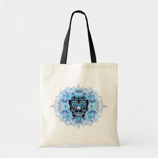 Black and Blue Calavera Bag Tote Bag (Voorkant)