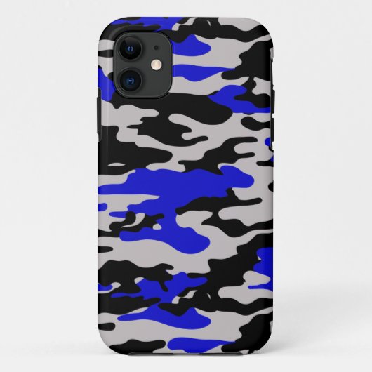 Black and Blue Camo - iPhone 5 Case-Mate iPhone Case (Achterkant)