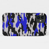 Black and Blue Camo - iPhone 5 Case-Mate iPhone Case (Achterkant (horizontaal))