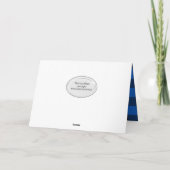 Black and Blue Pset Step Pap Birthday Kaart (Achterkant)