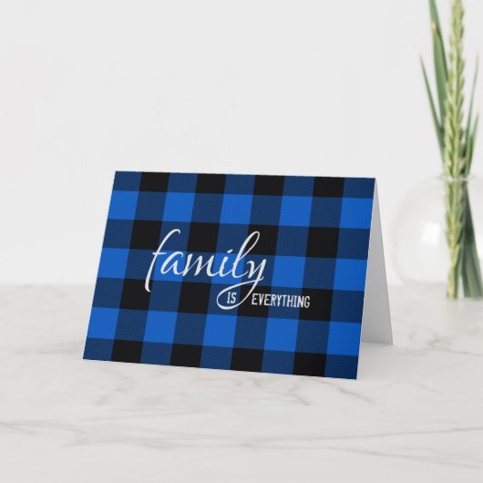 Black and Blue Pset Step Pap Birthday Kaart (Voorkant)