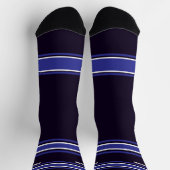 Black and Blue Sport Jersey - Name Number Socks Sokken (Top)