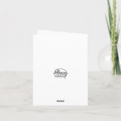 Black and Bright Floral Waterverf Notecard Bedankkaart (Achterkant)