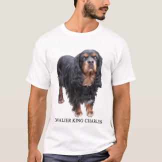 Black and Brown Cavalier King Charles dog T-shirt