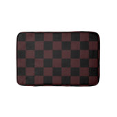 Black and Brown Checkered Bath Mat (Voorkant)