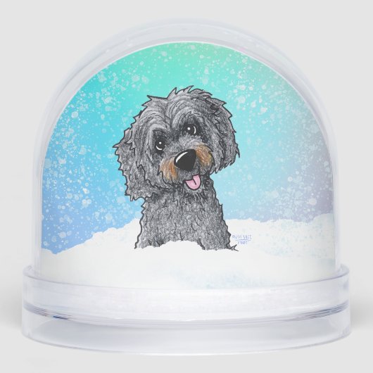 Black and Brown Goldendoodle  Sneeuwbol (Voorkant)