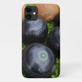 Black and Brown Lawn Bowls Case-Mate iPhone Case (Achterkant)