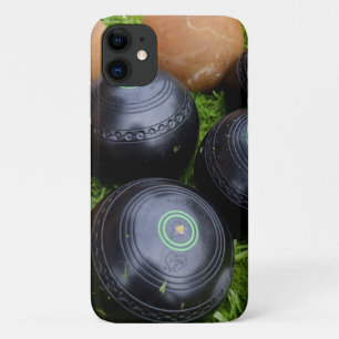 Black and Brown Lawn Bowls Case-Mate iPhone Case