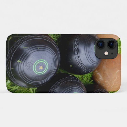 Black and Brown Lawn Bowls Case-Mate iPhone Case (Achterkant (horizontaal))