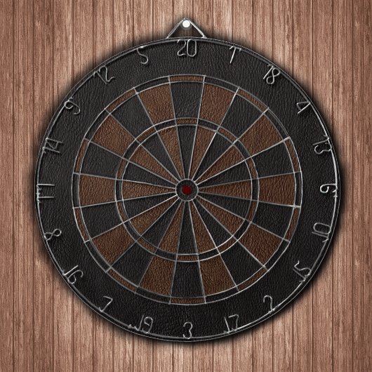 Black and Brown Leather Print Dartbord