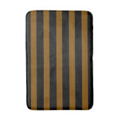 Black and Brown Stripe Bath Mat Modern Design (Voorkant Verticaal)