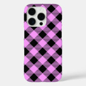 Black and Coral Checked Case-Mate iPhone Case (Achterkant)