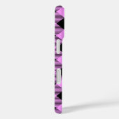 Black and Coral Checked Case-Mate iPhone Case (Achterkant / Rechts)