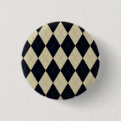 Black and Cream Argyle Button (Voorkant)