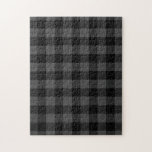 Black and Dark Grey Gingham Check Pattern Legpuzzel<br><div class="desc">Klaar voor een moeilijke uitdaging? Stel een zwart-donkergrijs controlepatroon voor gingham samen. De stevige zwarte,  donkergrijze,  en donkergrijze vierkanten vormen een gewaagde,  buffelvlecht. Digitaal gemaakt afbeelding. Copyright © Claire E. Skinner. Alle rechten voorbehouden.</div>