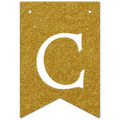 Black and Faux Gold Felicitaties Banner (Eerste vlag)