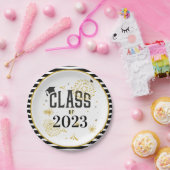 Black and Gold 2021 Afstuderen Celebration Party I Papieren Bordje (Feest)