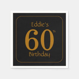 Black and Gold 60th Birthday Party  Servet