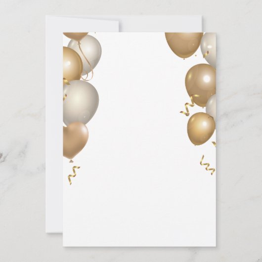 Black and Gold Afstuderen Pet Graduparty Kaart (Achterkant)