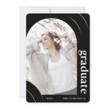 Black and Gold Arch Photo Graduparty