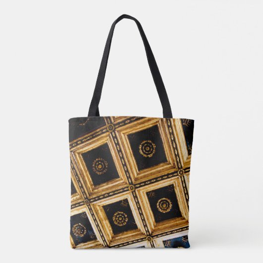 Black and Gold Architecture  Tote Bag (Achterkant)