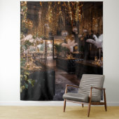Black and Gold Art Deco Back Drop Wandkleed (In situ)