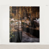 Black and Gold Art Deco Back Drop Wandkleed (Voorkant)