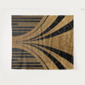 Black and Gold Art Deco Backdrop Wandkleed (Voorkant (horizontaal))