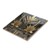 Black and Gold Art Deco Beautiful Tegeltje (Zijkant)