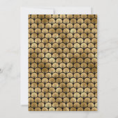 Black and Gold Art Deco Gold Bridal Shower Kaart (Achterkant)