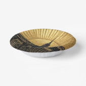 Black and Gold Art Deco Paper Plates Papieren Kommen (Gebogen)