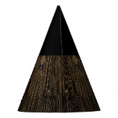 Black and Gold Art Deco Party Hat Feesthoedjes (Achterkant)