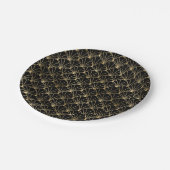 Black and Gold Art deco Wedding Party Papieren Bordje (Gekanteld)