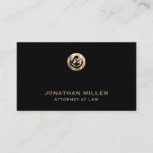 Black and Gold Attorney Visitekaartje (Voorkant)