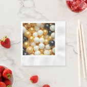 Black and Gold Balloons Jubileum Servet (Insitu)