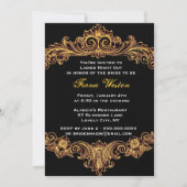 Black and Gold Baroque Damight Out Kaart (Voorkant)