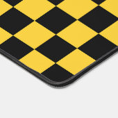Black and gold checkerboard pattern bureaumat (Hoek)