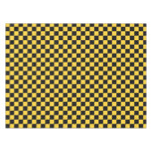 Black and gold checkerboard pattern tafelkleed (Voorkant (Horizontaal))