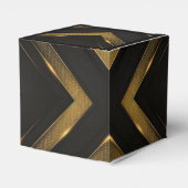Black and Gold Chevron Bedankdoosjes (Achterkant)