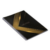Black and Gold Chevron Notitieboek (Rechterzijde)