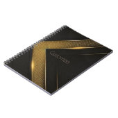 Black and Gold Chevron Notitieboek (Linkerzijde)