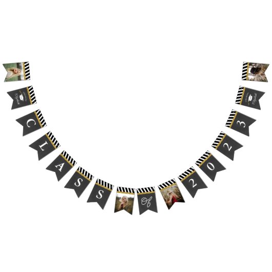 Black and Gold Class of 2023 Photo Afstuderen 2023 Vlaggetjes (Alle)