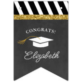 Black and Gold Class of 2023 Photo Afstuderen 2023 Vlaggetjes (Tweede vlag)