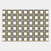 Black And Gold Classic  Inpakpapier Vel (Voorkant 2)