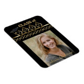 Black and Gold Classy Photo Afstuderen -20XX Magneet (Rechterzijde)