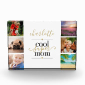 Black and Gold Cool Super Mam op maat 6 Fotoblokken (Voorkant)