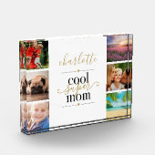 Black and Gold Cool Super Mam op maat 6 Fotoblokken (Links)