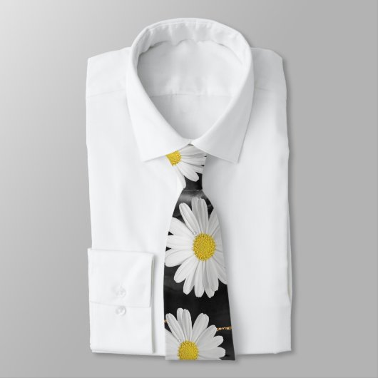 Black and Gold Daisy Stropdas (Gebonden)