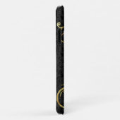 Black and Gold Damask Case-Mate iPhone Case (Achterkant/rechts)